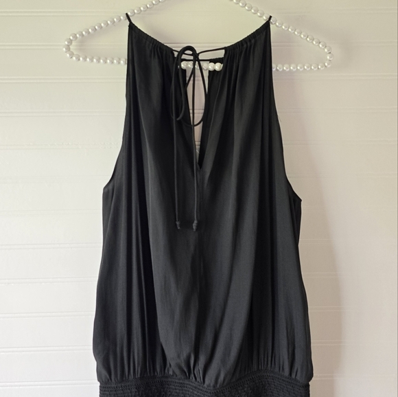 Ramy Brook Paris Sleeveless Mini Sun Dress Black Small Sundress - Picture 7 of 12